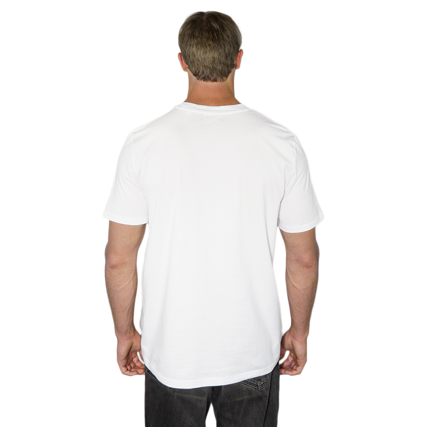 "BASIC" regular tee white