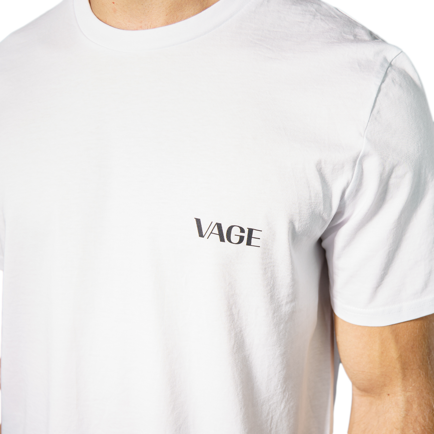 "BASIC" regular tee white