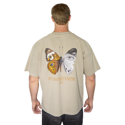 "METAMORPHOSIS" oversized tee stone