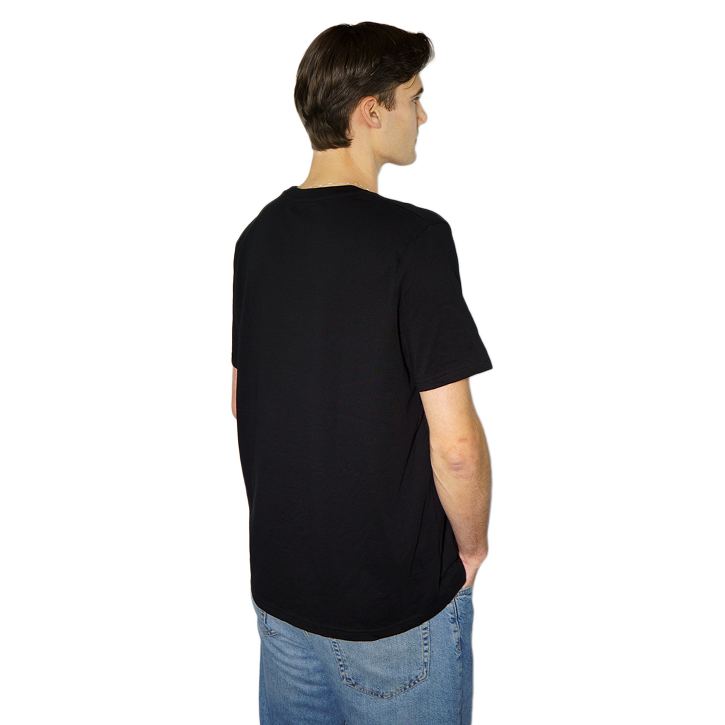 "BASIC" regular tee black