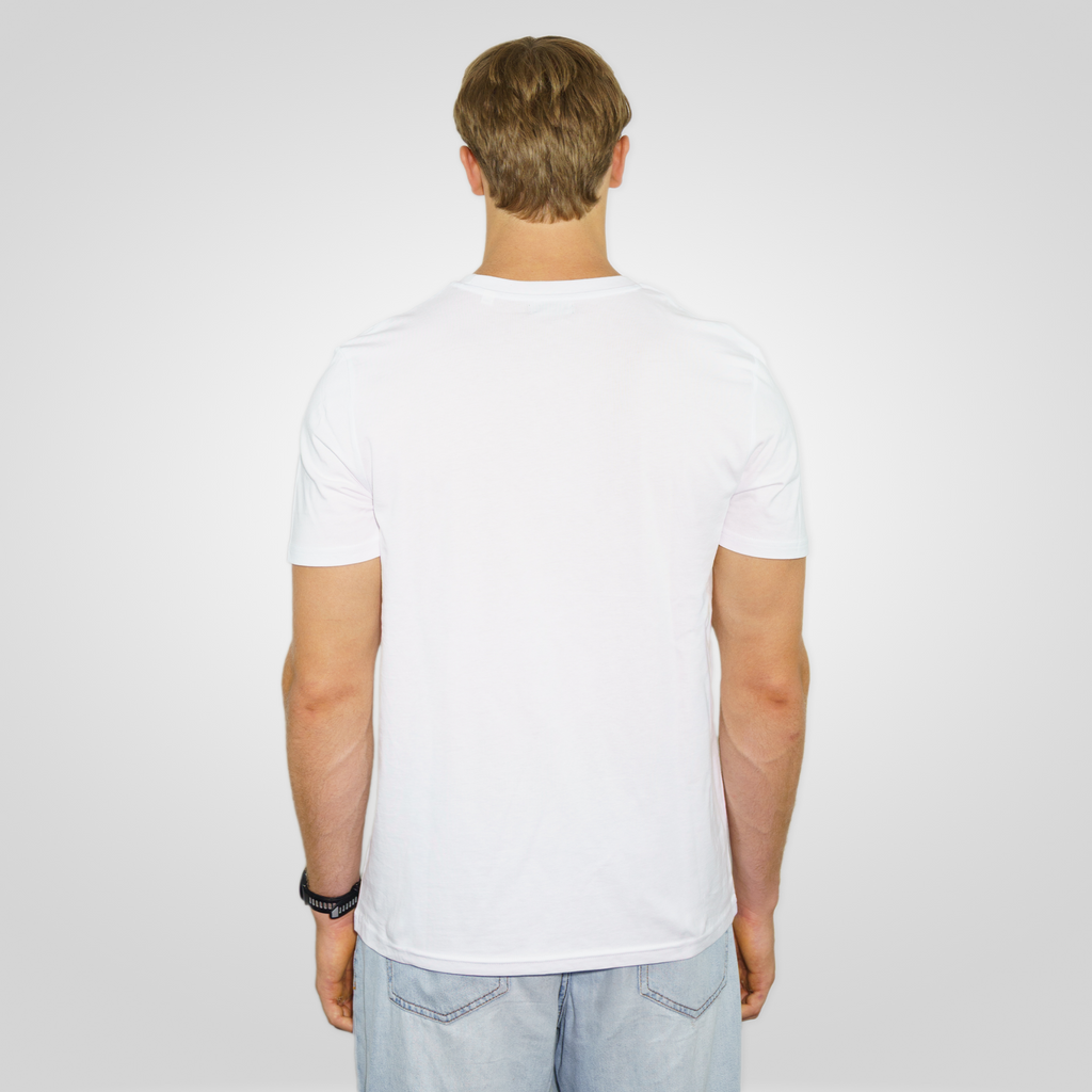 "BASIC" regular tee white