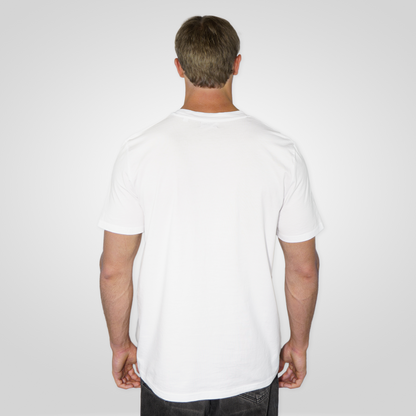 "BASIC" regular tee white