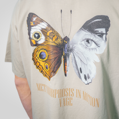 "METAMORPHOSIS" oversized tee stone