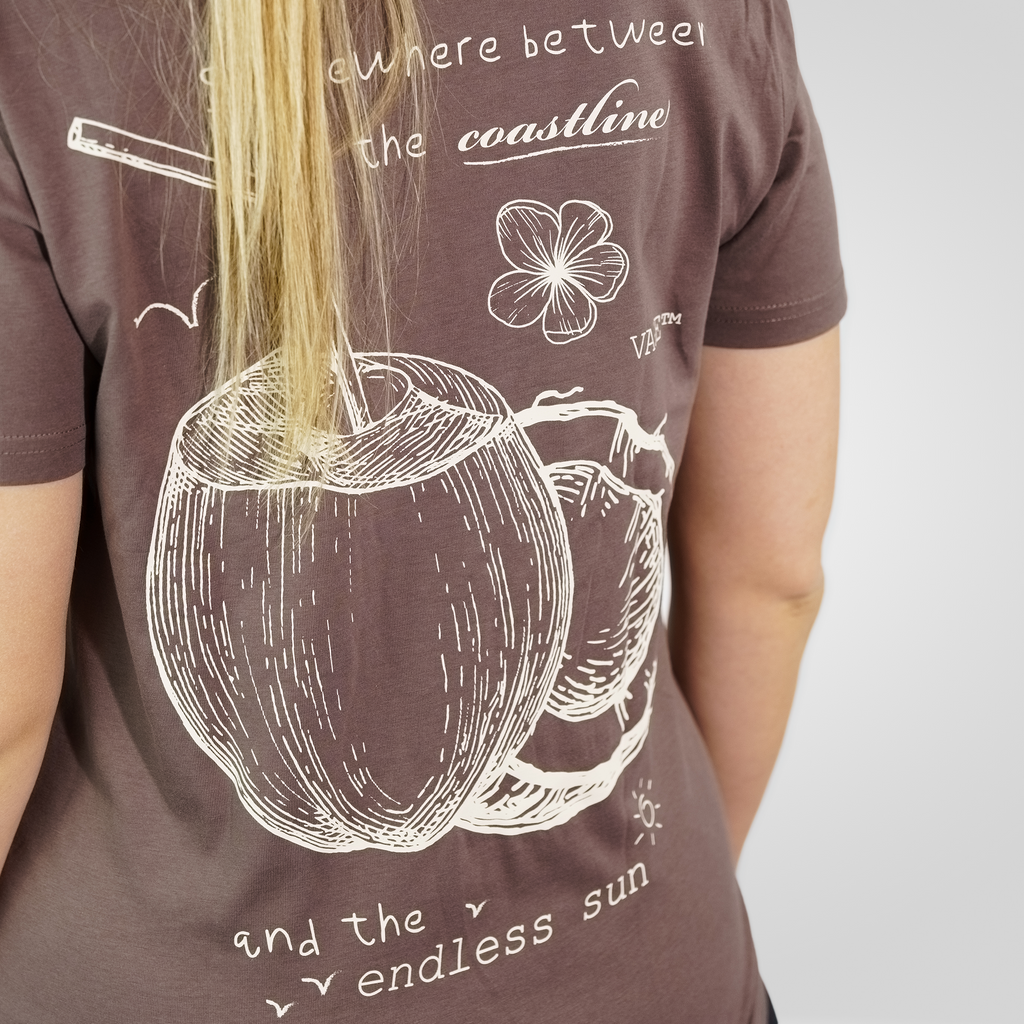 "COCONUT" regular tee cocoa woman