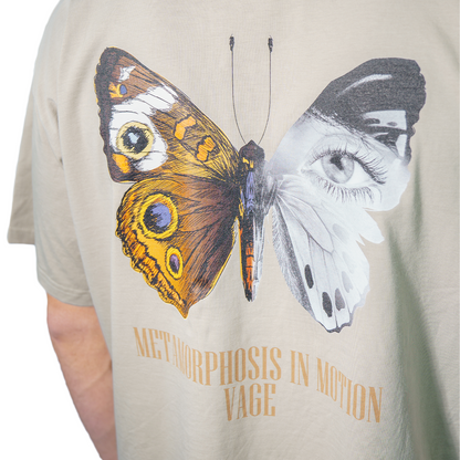 "METAMORPHOSIS" oversized tee stone