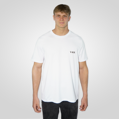 "BASIC" regular tee white